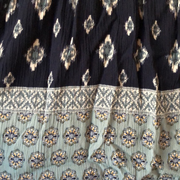 Knox Rose Target Navy Blue Printed Flowy Dress - Picture 6 of 8